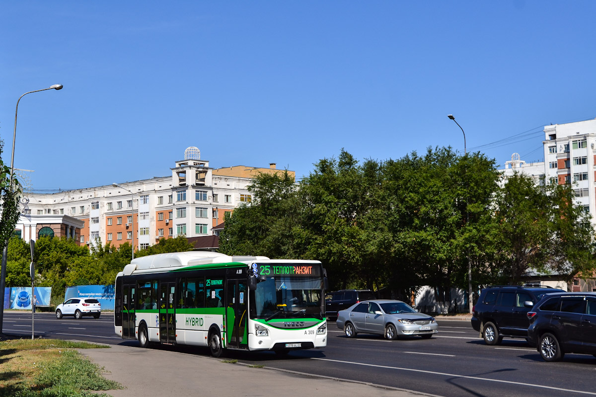 Астана, IVECO Urbanway 12M Hybrid (СарыаркаАвтоПром) № A309