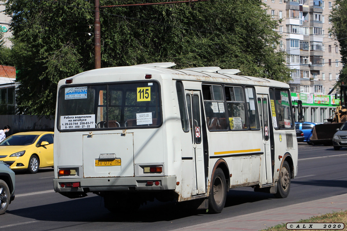 Варонежская вобласць, ПАЗ-4234 № АХ 072 36