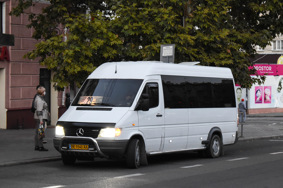 Николаевская область, Mercedes-Benz Sprinter W904 412D № BE 9340 AA