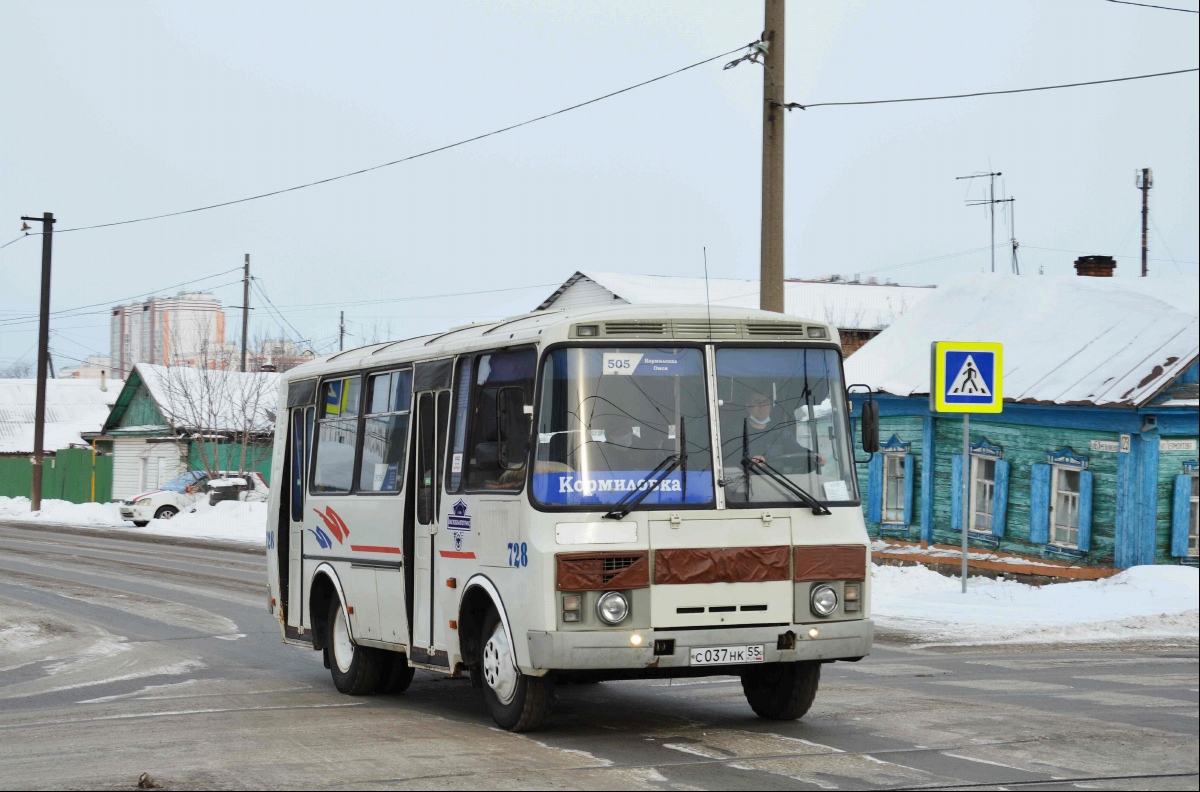 Омская область, ПАЗ-32054-07 № 728