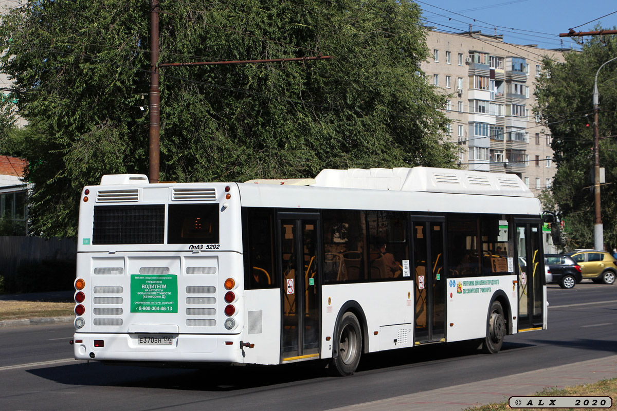 Воронежская область, ЛиАЗ-5292.67 (CNG) № Е 370 ВН 136