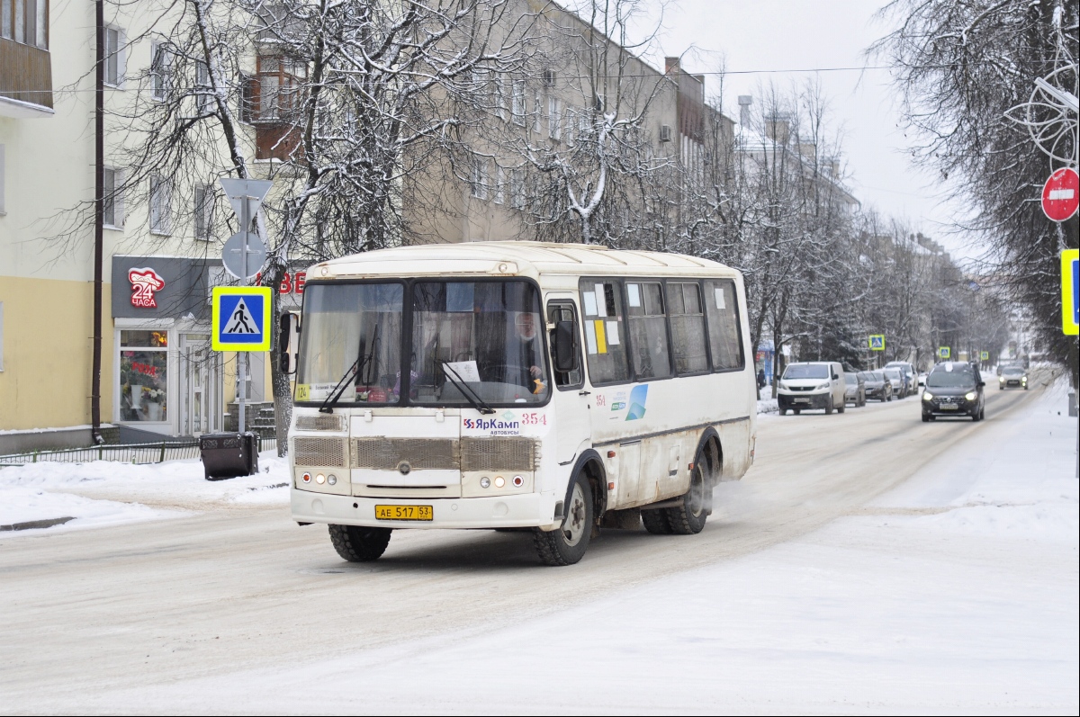 Новгородская область, ПАЗ-32054 № 354