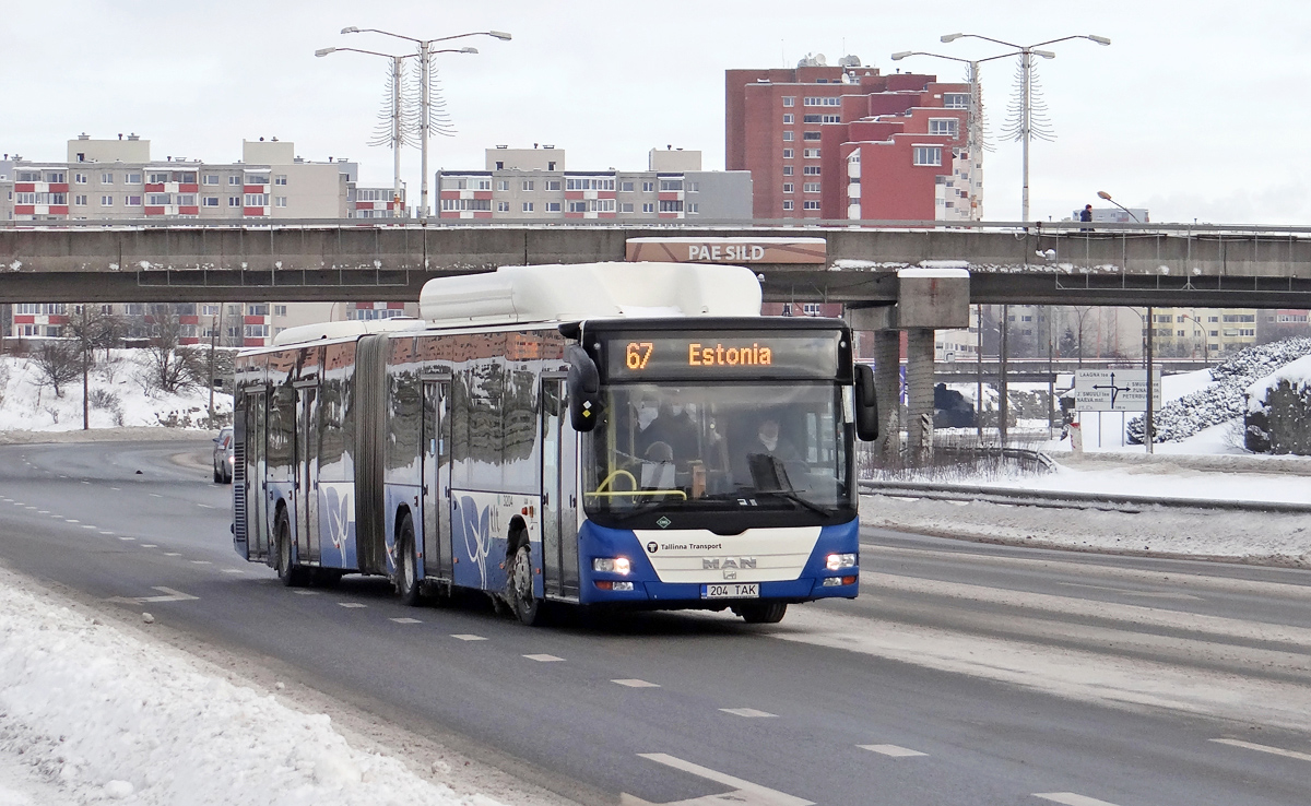 Эстония, MAN A23 Lion's City G NG313 CNG № 3204