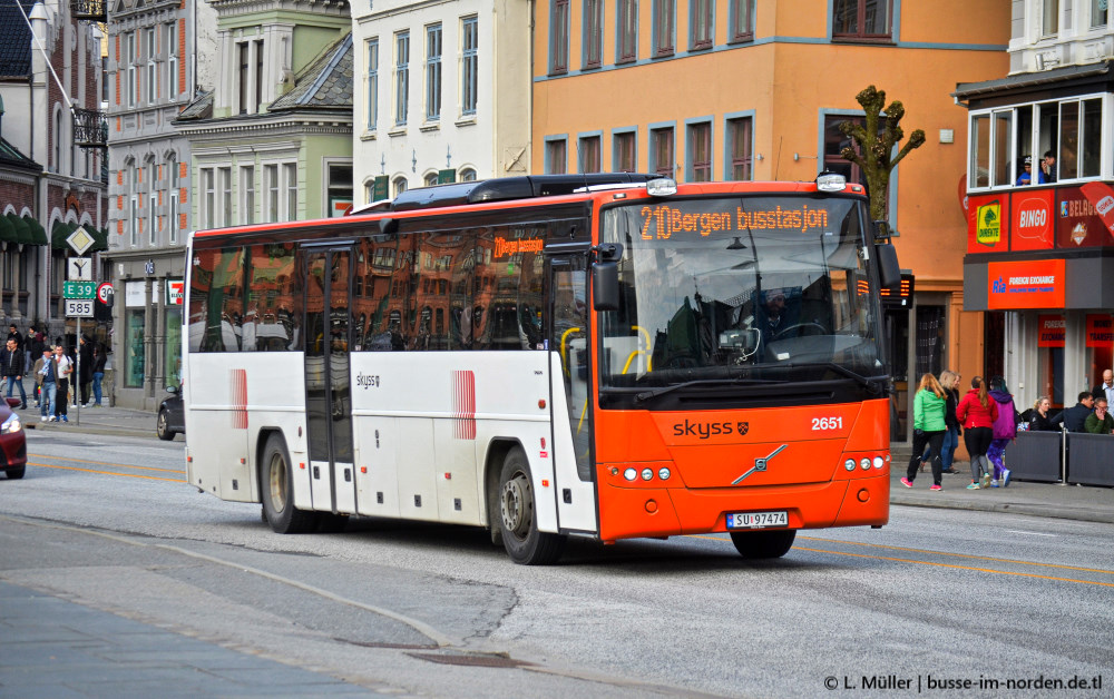 Норвегия, Volvo 8700 № 2651