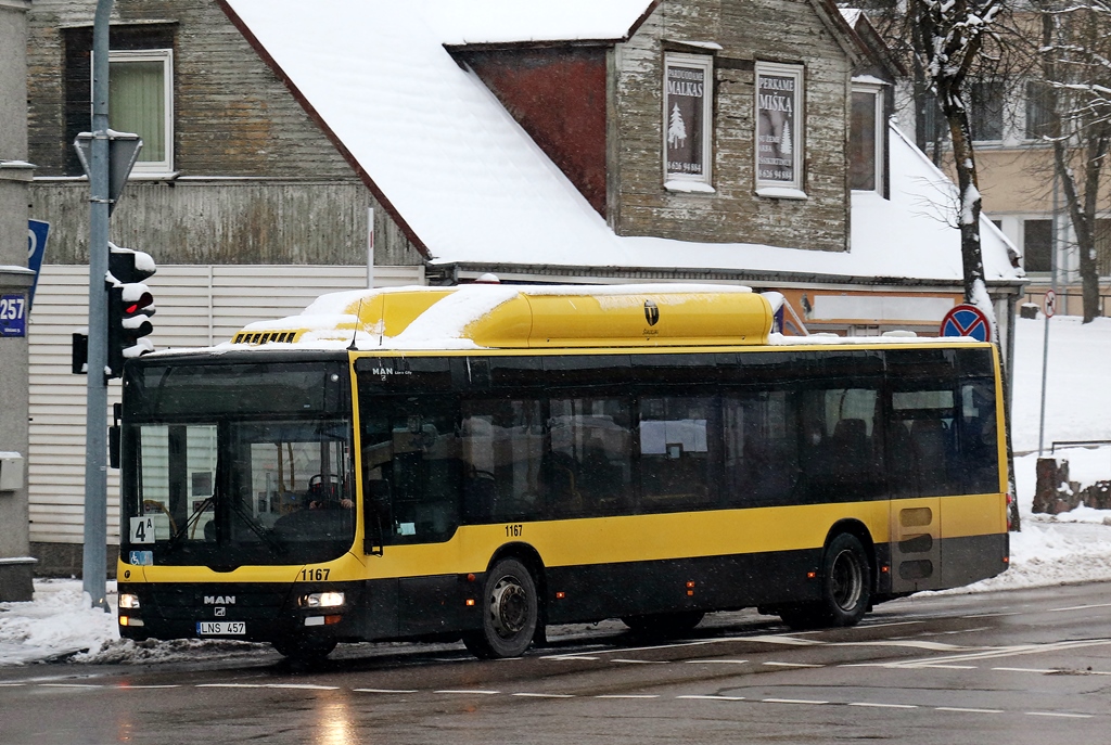 Литва, MAN A21 Lion's City NL243 CNG № 1167