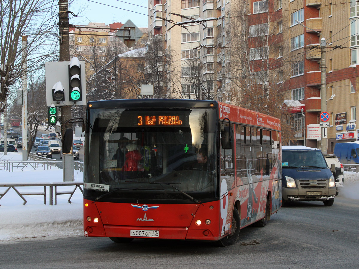 Кировская область, МАЗ-206.068 № А 007 ОР 43