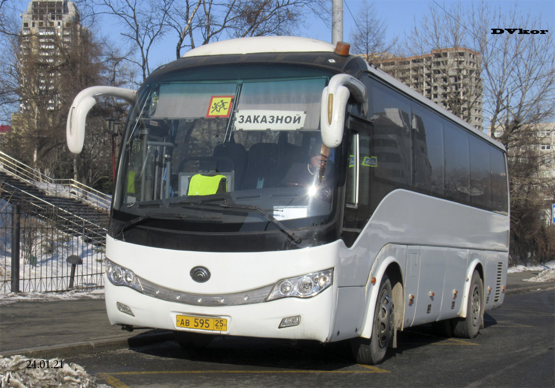 Приморский край, Yutong ZK6899HA № АВ 595 25