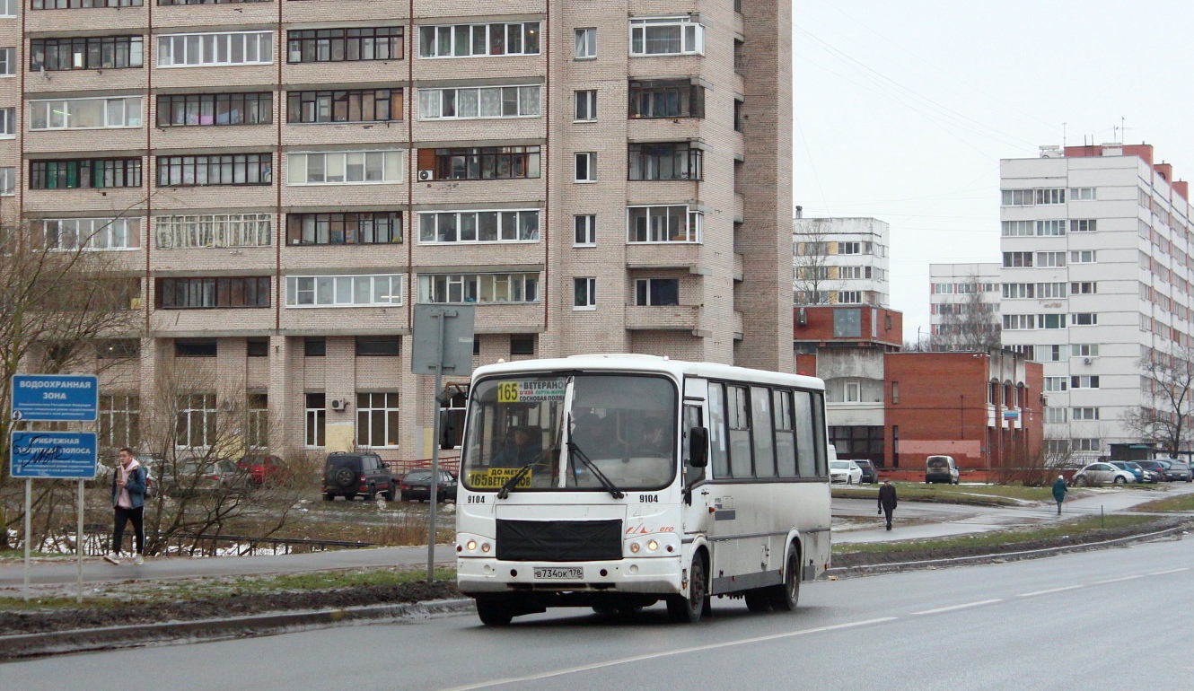 Санкт-Петербург, ПАЗ-320412-05 № 9104