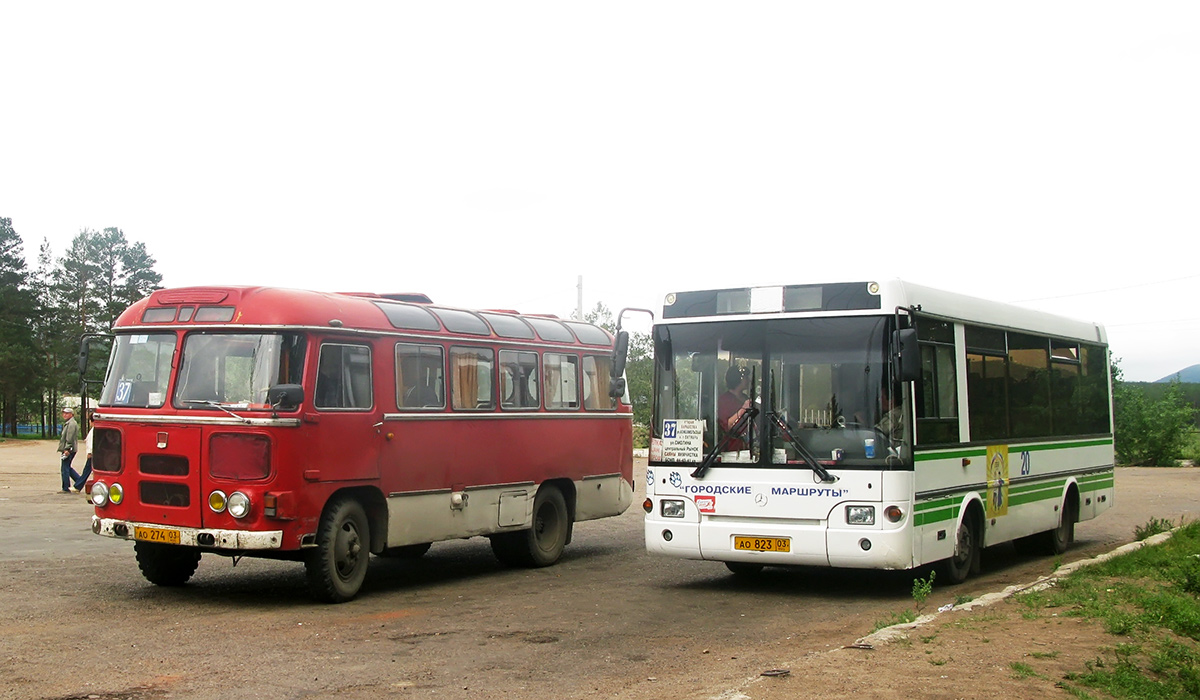 Бурятия, ПАЗ-3201 № АО 274 03; Бурятия, ПАЗ-3237-03 № 20