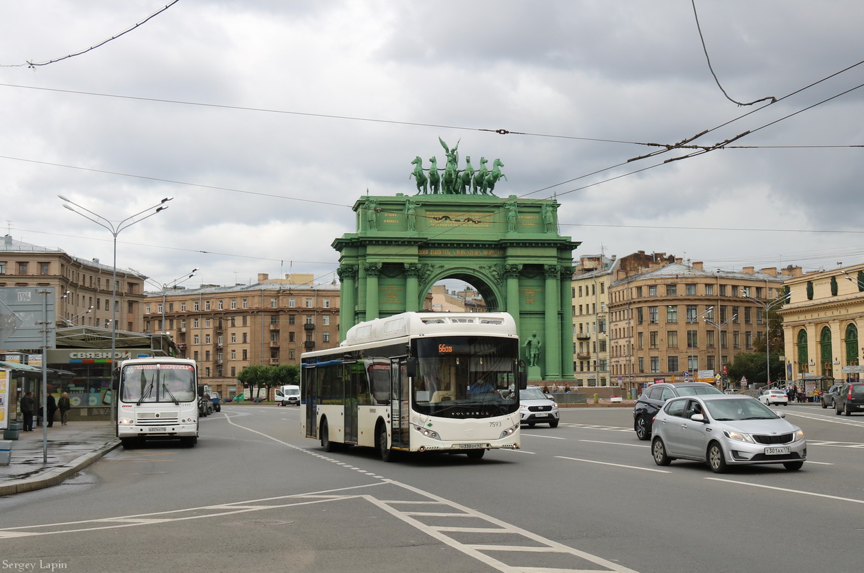 Санкт-Петербург, Volgabus-5270.G2 (CNG) № 7593