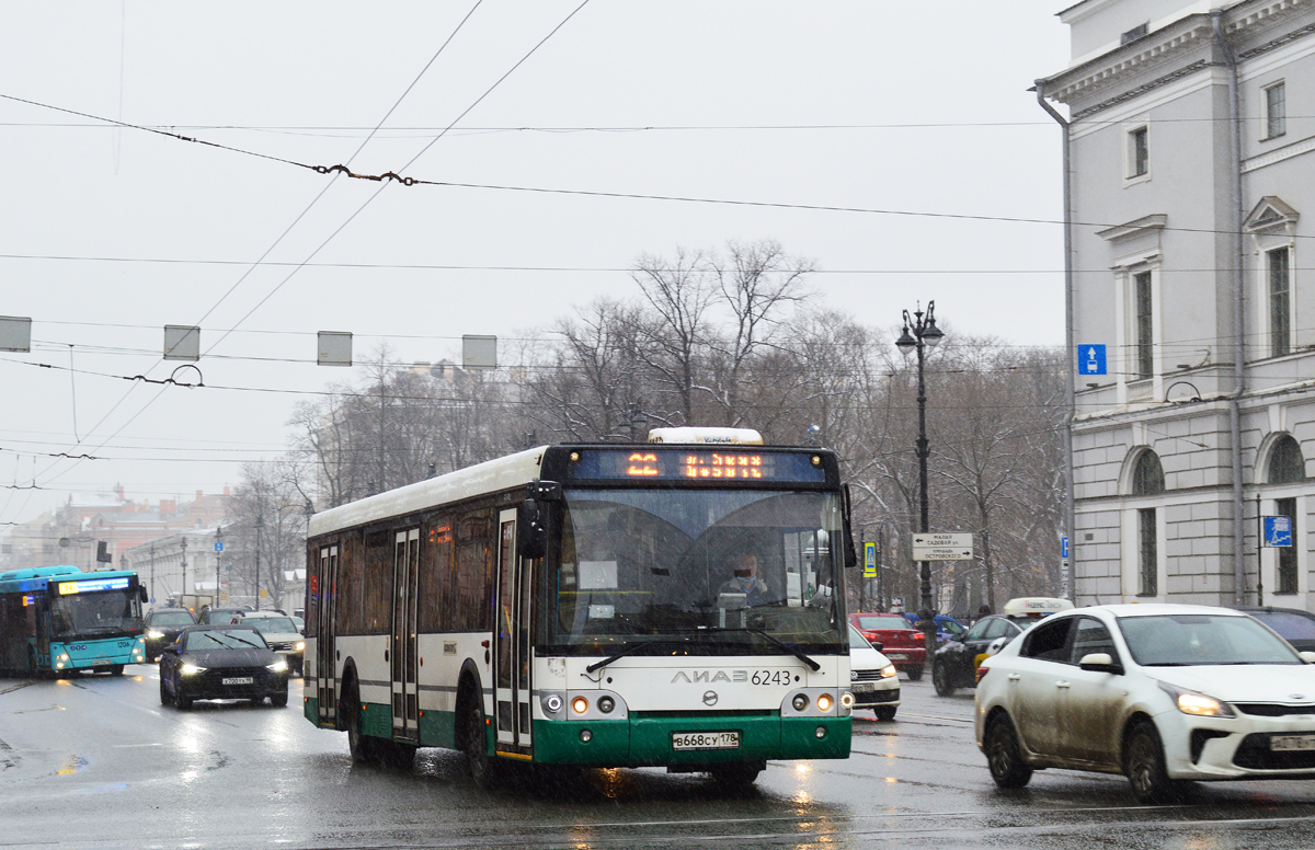 Санкт-Петербург, ЛиАЗ-5292.60 № 6243