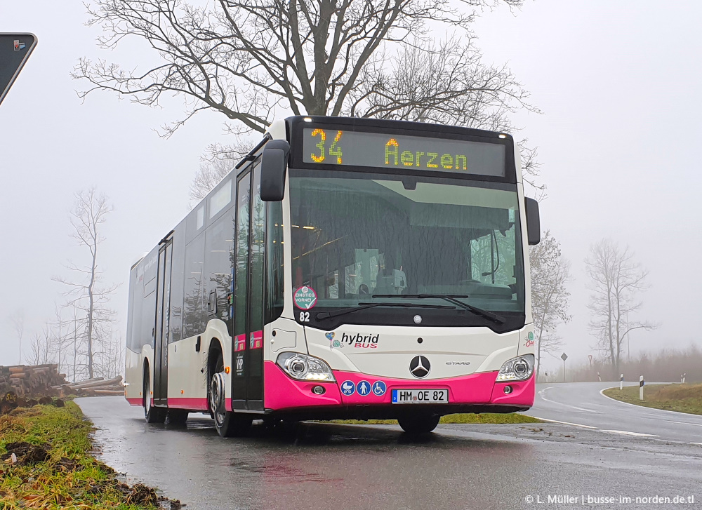 Нижняя Саксония, Mercedes-Benz Citaro C2 hybrid № 82