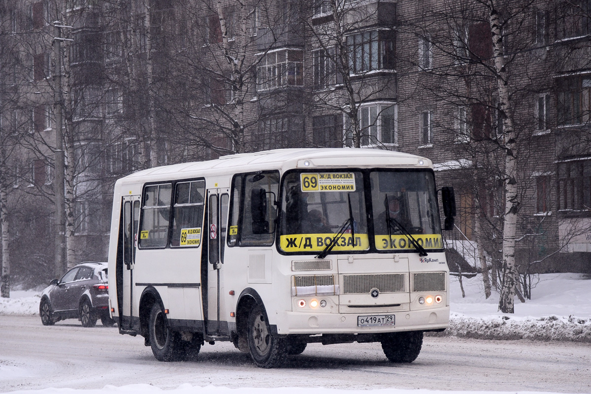 Архангельская область, ПАЗ-32054 № О 419 АТ 29 — Фото — Автобусный транспорт