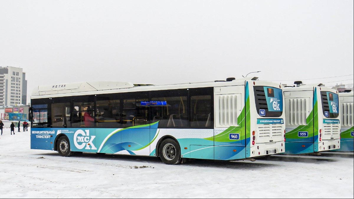 Obwód omski, Volgabus-5270.G2 (CNG) Nr 960; Obwód omski — 05.02.2021 — Volgabus-5270.G2 buses presentation