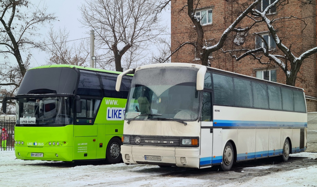 Тернопольская область, Setra S215HR-GT № BO 6133 BX; Одесская область, Neoplan PA1 N1116/3H Cityliner H № BH 6853 MT