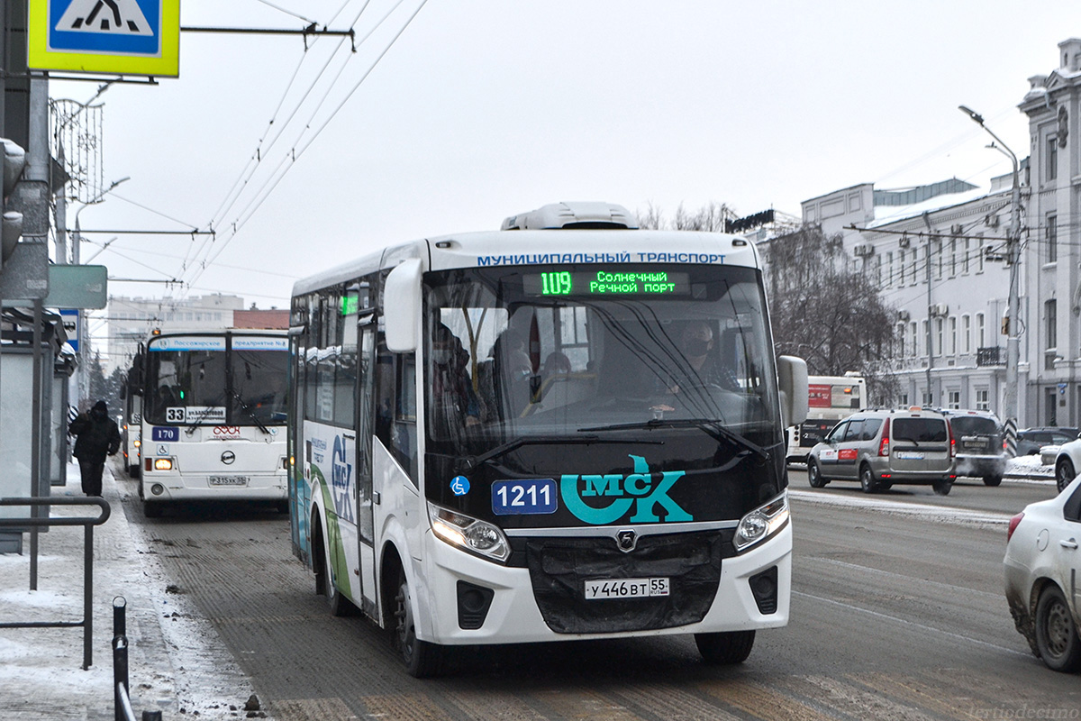 Omsk region, PAZ-320435-04 "Vector Next" Nr. 1211