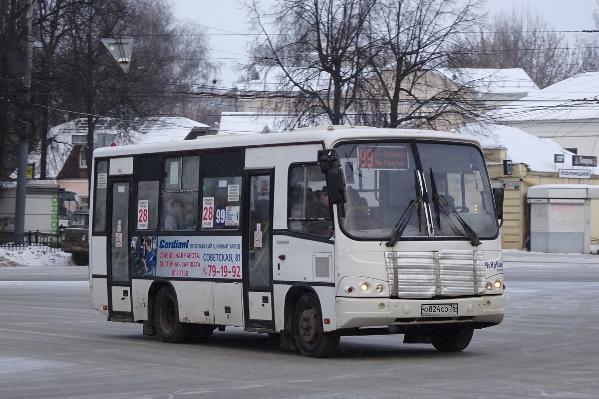 Ярославская область, ПАЗ-320402-05 № О 824 СО 76